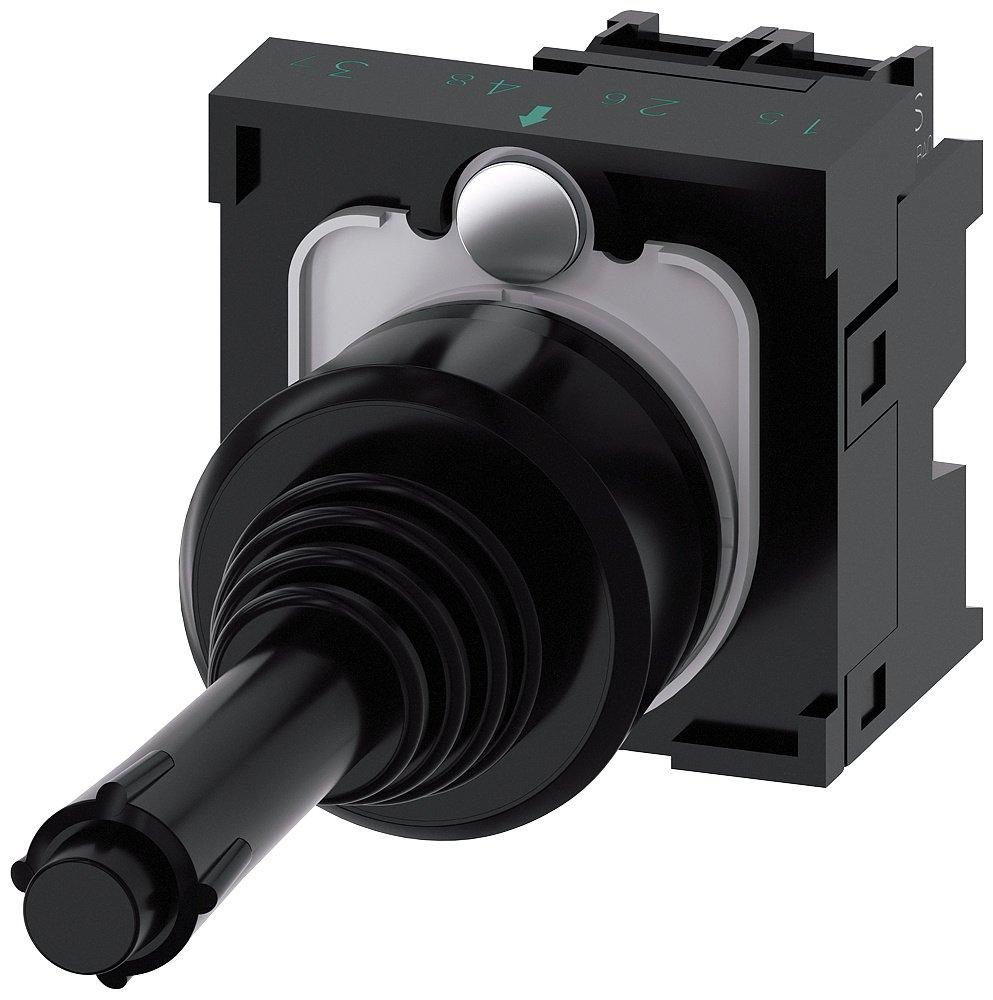 Koordinatenschalter 22 mm rund Kunststoff schwarz 2 Schaltstellungen tastend