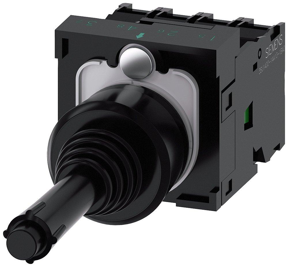 Koordinatenschalter 22 mm rund Kunststoff schwarz 4 Schaltstellungen verrastend