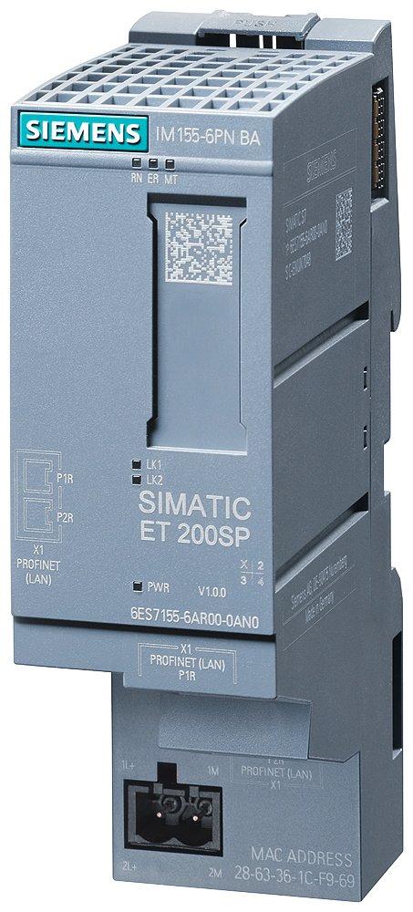 SIMATIC ET 200SP PROFINET Interface-Modul Basic max. 12 Peripheriemodule 2x RJ45
