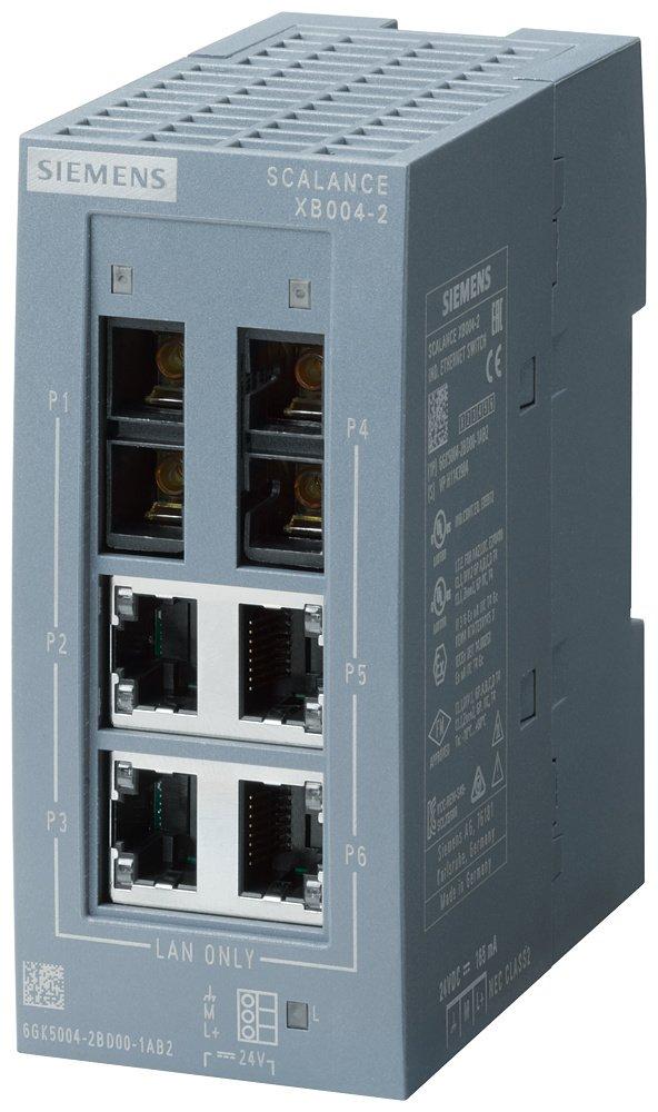 SCALANCE XB004-2 unmanaged IE Switch 4x 10/100 Mbit/s 2x 100 Mbit/s LWL-Port