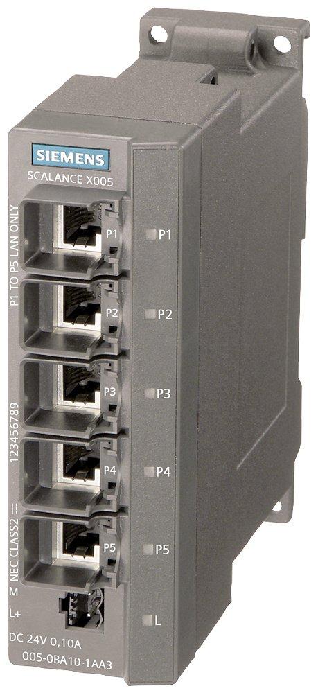 SCALANCE X005 - IE Entry Level Switch unmanaged 5x 10/100 Mbit/s RJ45 Ports LED