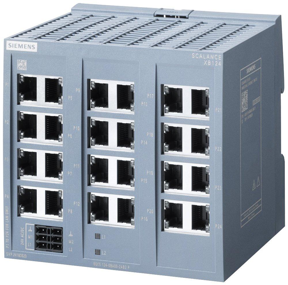 SCALANCE XB124 unmanaged IE Switch 24x 10/100 Mbit/s RJ45 Ports