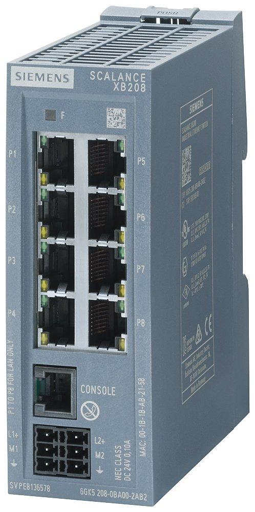 SCALANCE XB208 managed Layer 2 IE Switch 8x 10/100 Mbit/s RJ45 1x Konsolen-Port