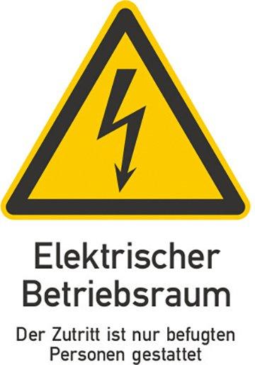 Warnzeichen für Elektrotechnik selbstklebenden Folienzeichen zur Kennzeichnung