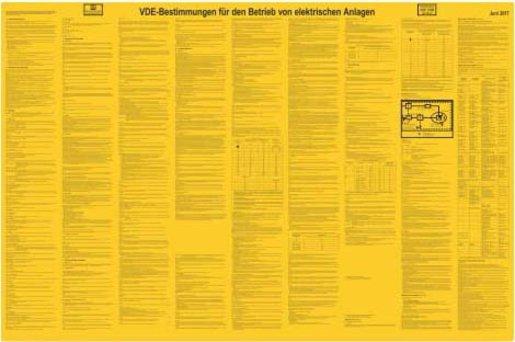 Sicherheitsaushang VDE Kunststoffschild zur Kennzeichnung