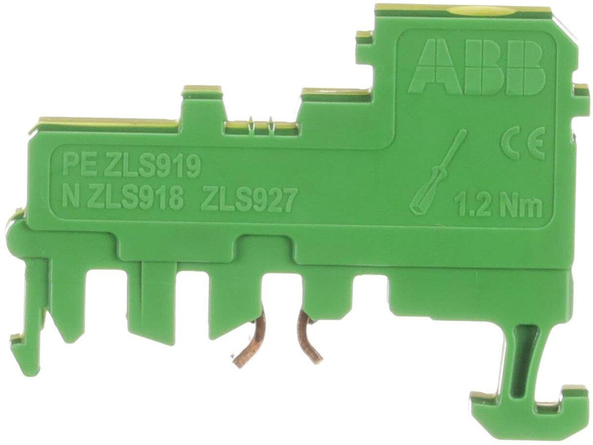 Schutzleiterklemme für Zusatzsockel 10mm² grün-gelb