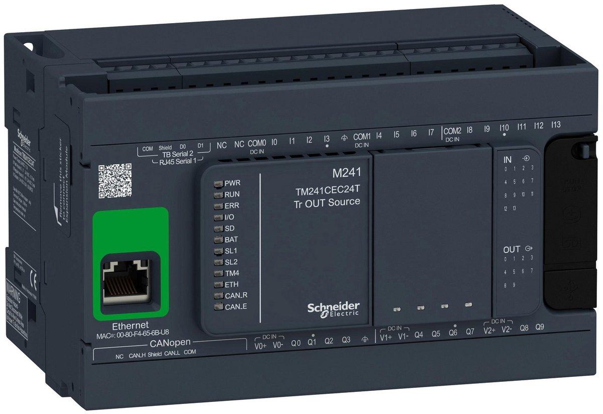 Modicon M241 - SPS-Steuerung mit 24 E/As Trans. positive Logik ETH / CAN-Master
