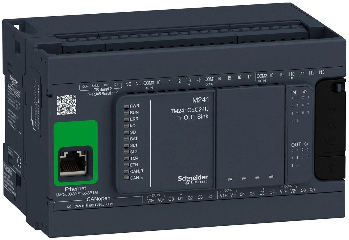 Modicon M241 - SPS-Steuerung mit 24 E/As Trans. negative Logik ETH / CAN-Master