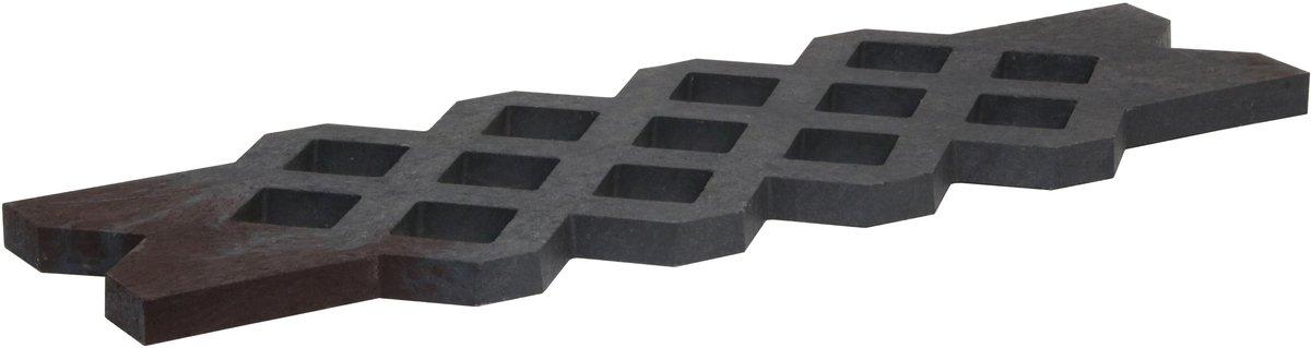 Kunststoffsockelrost KSR als Fundament für Eingrabsockel 1200 x 400 x 40