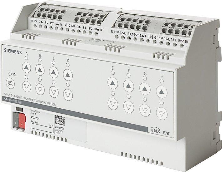 Sonnenschutzaktor 8 x 230 VAC / 6 A mit Endlagenerkennung