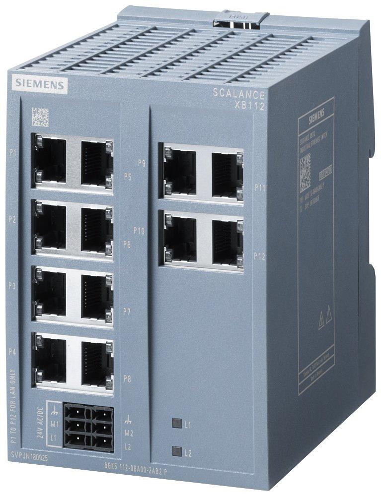 SCALANCE XB112 unmanaged IE Switch 12x 10/100 Mbit/s RJ45 Ports