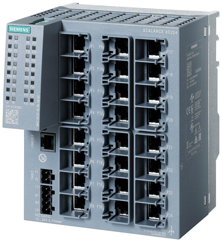 SCALANCE XC224 managebarer Layer 2 IE Switch 24x 10/100 Mbit/s RJ45-Ports