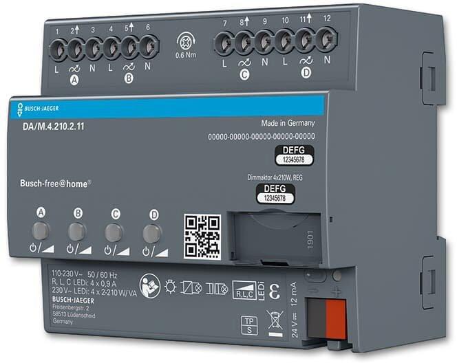 Mehrkanal-Universaldimmaktor 4-fach