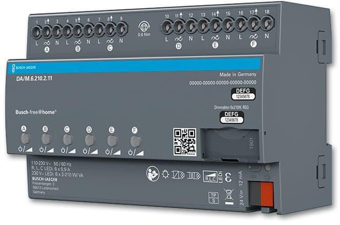 Mehrkanal-Universaldimmaktor 6-fach