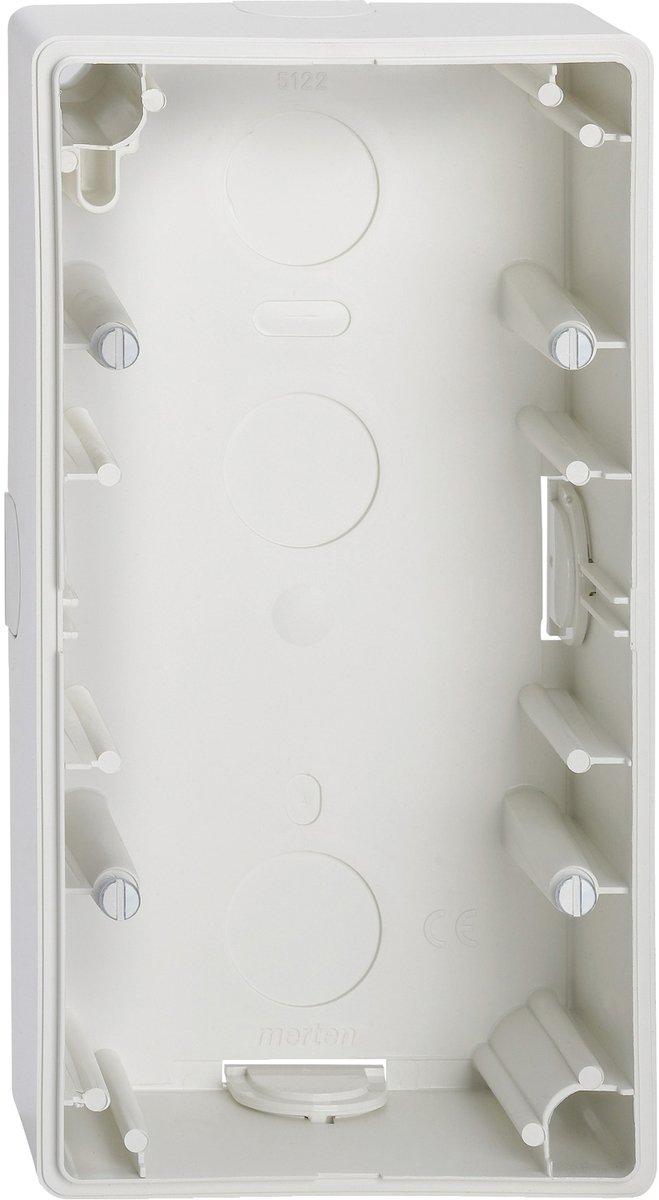 Aufputz-Gehäuse 2-fach polarweiß OCTOCOLOR