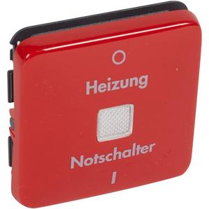 Wippe Kontroll 0/1 Heizung NotschalterCreo rot