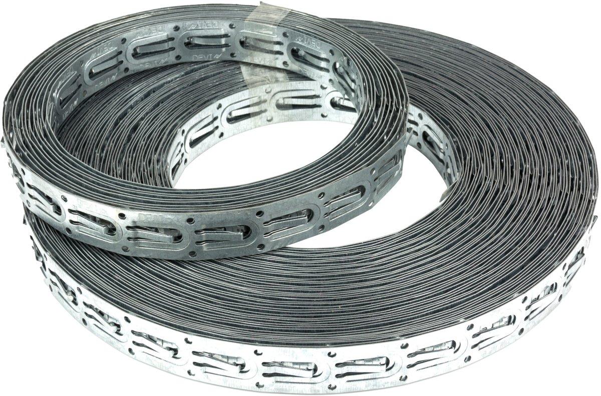 Montageband Devifast verzinkt 5m Rasterabstand 25mm Devi 1-808187