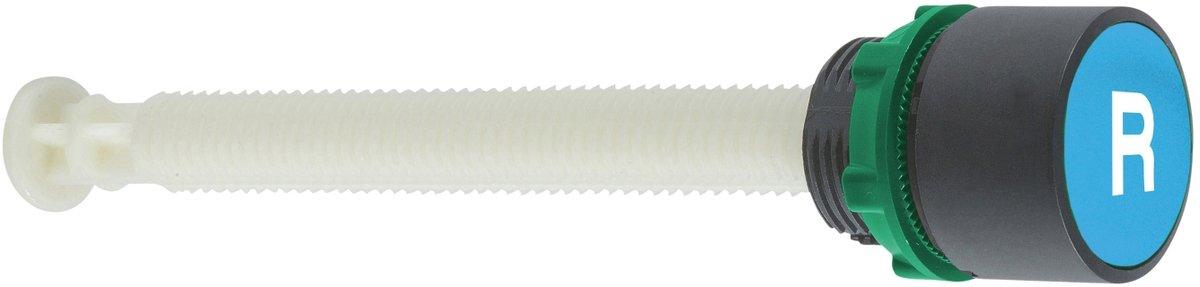 Manueller Überlast-Rückstelltaster Harmony XB5 blau beschriftet R tastend 22mm