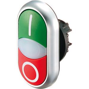 Doppeldrucktaste beschriftet "I-O" M22-DDL-GR-X1/X0