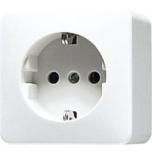 SCHUKO-Steckdose 1-fach 16 A 250 V ~ 61 x 61 x 47 mm elektroweiß