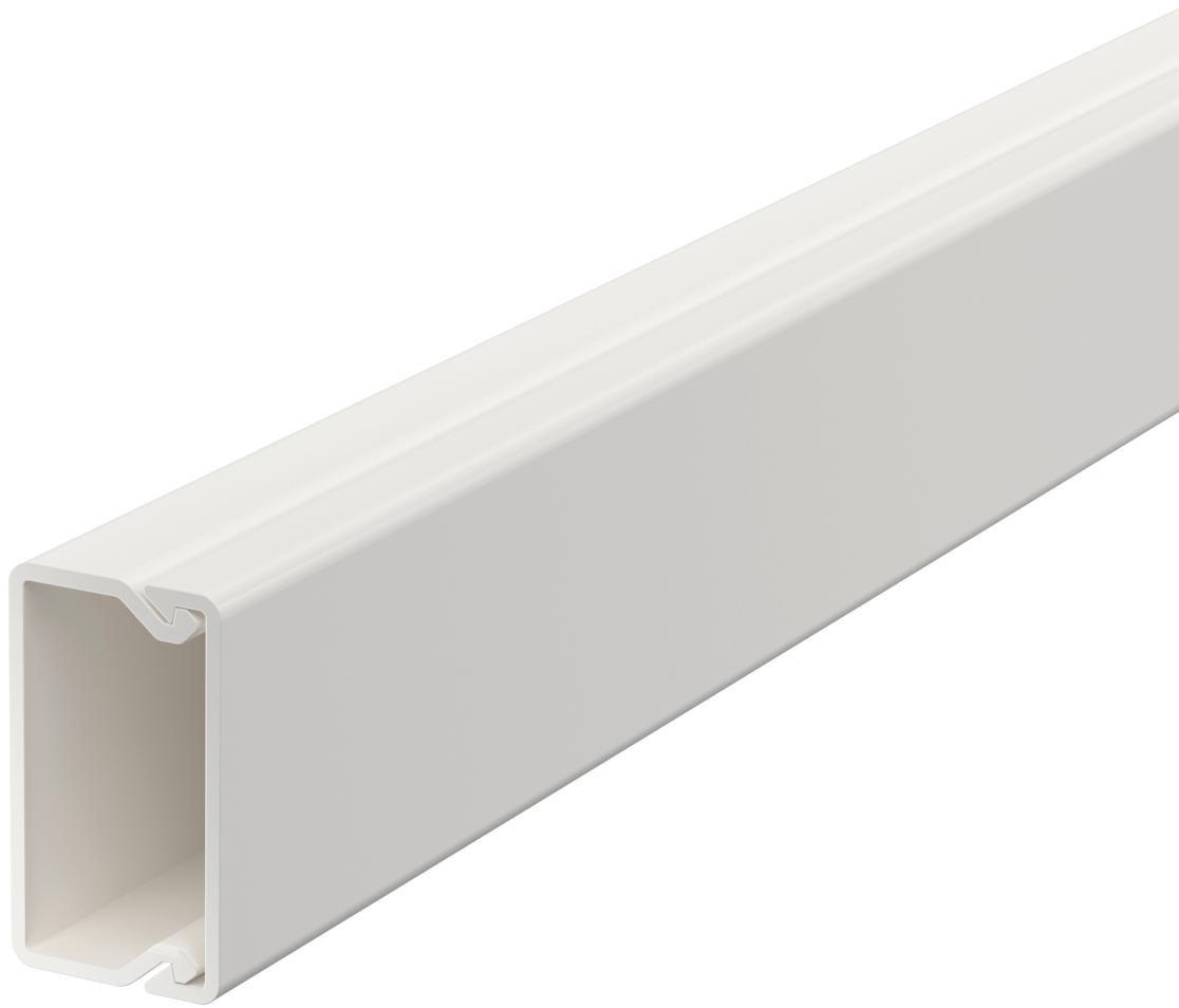 Leitungsführungskanal mit Bodenlochung 15x30 mm reinweiß