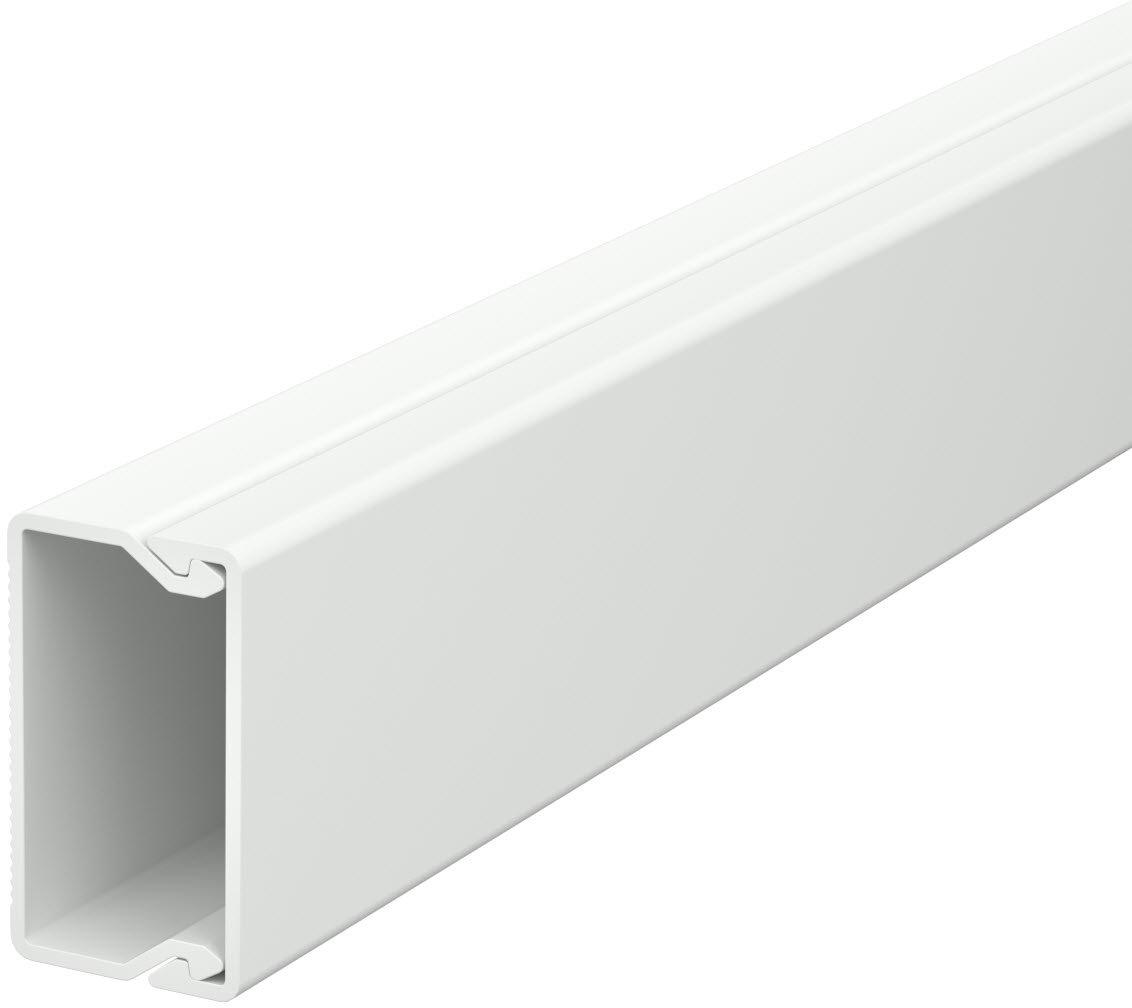 Leitungsführungskanal mit Bodenlochung 20x35 mm reinweiß