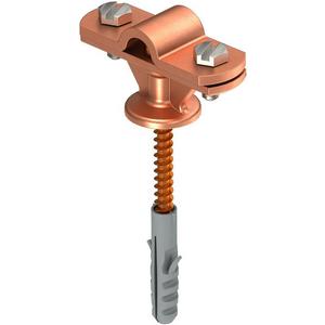 Leitungshalter mit Holzschrauben 8-10mm Zn Cu