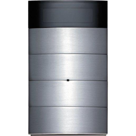 Tastsensor 4fach mit Raumtemperaturregler und Display B.IQ Edelstahl
