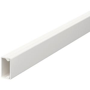 Leitungsführungskanal mit Bodenlochung 10x20 mm reinweiß