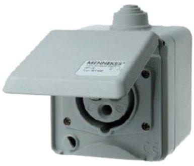 AP CEE-Wandsteckdose Cepex 16A 3p 230V 6h IP44 lichtgrau
