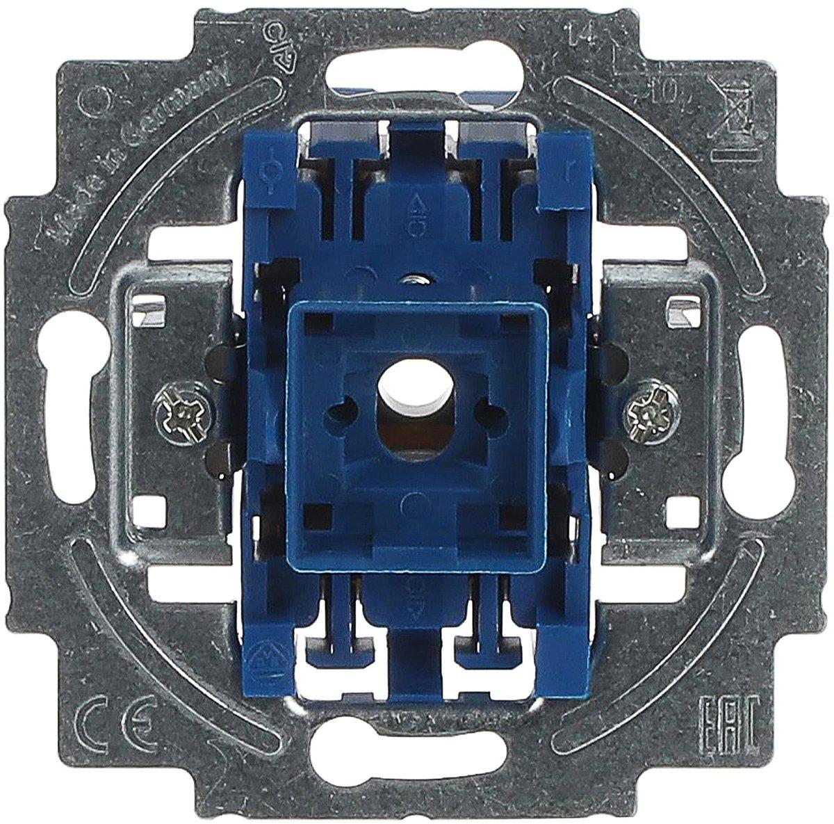 Wipptaster-Einsatz Aus- und Wechselschaltung mit N-Klemme 10 A