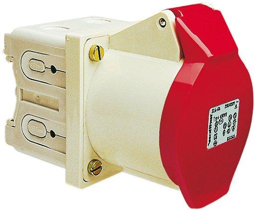 CEE-Anbaudose gerade 16A 5P 400V 6h IP44