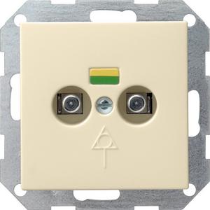 Potentialausgleich 2-fach für System 55 cremeweiß