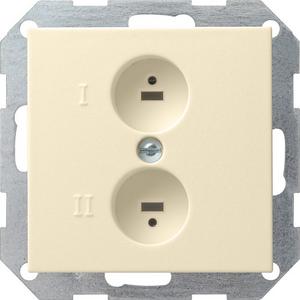 Stereo-Lautsprecher Steckdose System 55 cremeweiß