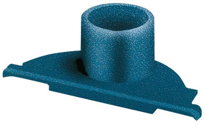 Leitungseinführung für Rohre 20 mm Durchmesser ohne Gewinde blaugrün - ocean