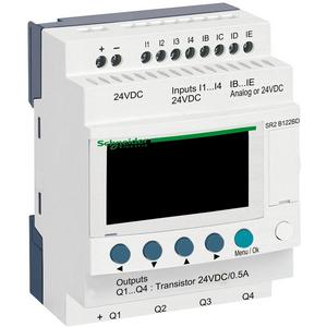 SPS-Grundgerät ZELIO2 KOMPAKT 8E 4A 24VDC SR2B122BD