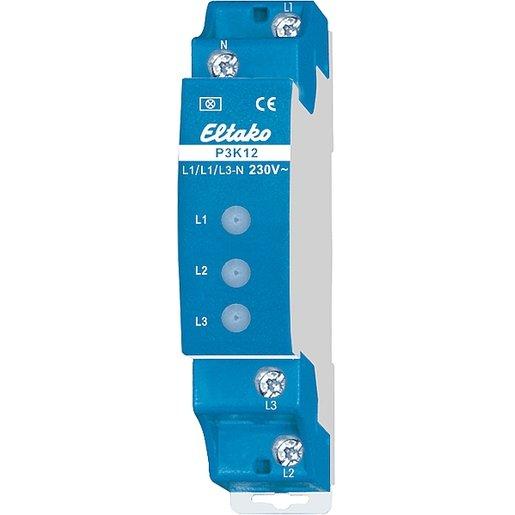 Phasenkontrolle Stand-by-Verlust nur 0,06 Watt/Pfad P 3 K 12 230 V