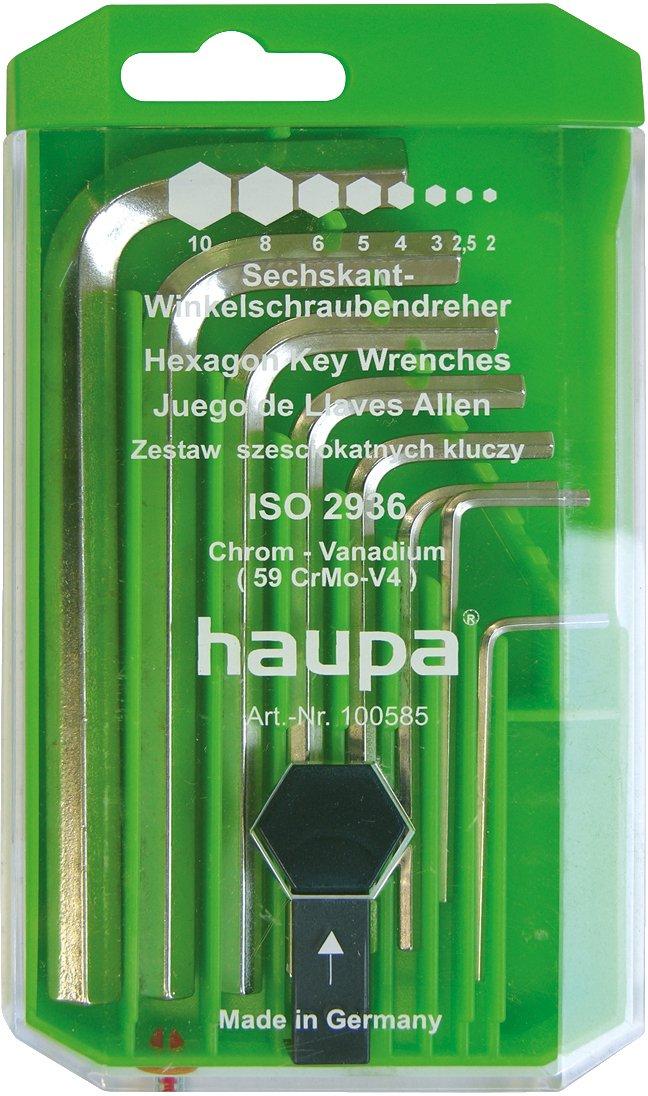 Sechskantstiftschlüsselsatz 8-teilig 2 mm bis 10 mm