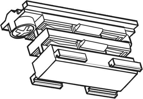 NOA Linearverbinder elektrisch weiß XTS 21-3