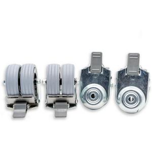 4 Stück Lenkrollen DN75mm feststellbar 100kg Tragfähigkeit