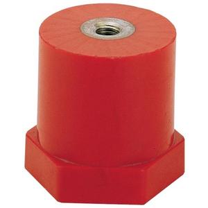 Zwischenraum-Isolatoren H: 40mm DM: 60mm M12 1500V UL94-V0 rot