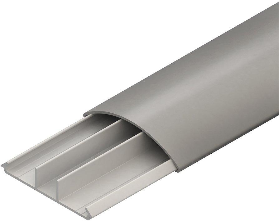 Aufbodenkanal Kunststoff 18x75 mm steingrau