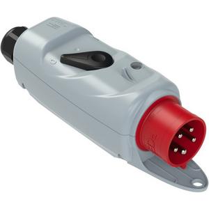 CEE-Stecker 32A 5p IP44 400V EIN/AUS Schalter und Betriebsanzeige