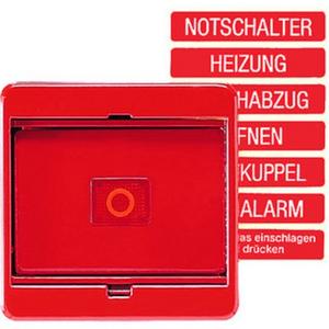 Abdeckung Glasscheibe rote Wippe mit Linse für Schalter und Taster