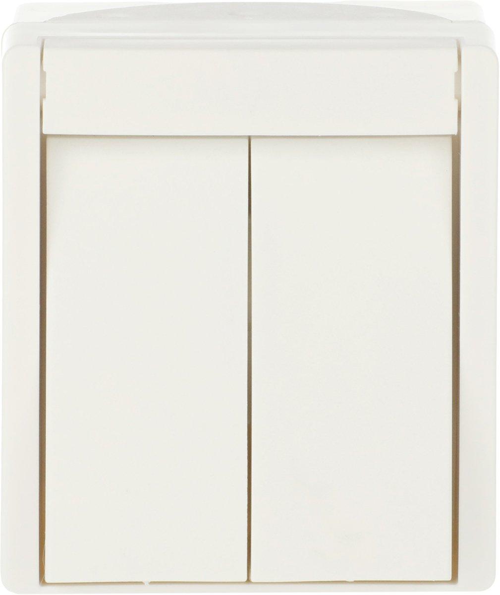 Wippschalter Serienschaltung alpinweiß - ocean