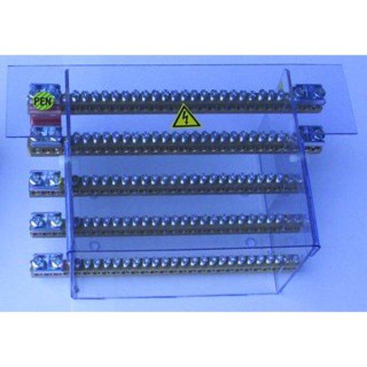 Sammelschienensystem 125A/4pol Anschlußmöglichkeiten 20x10mm2