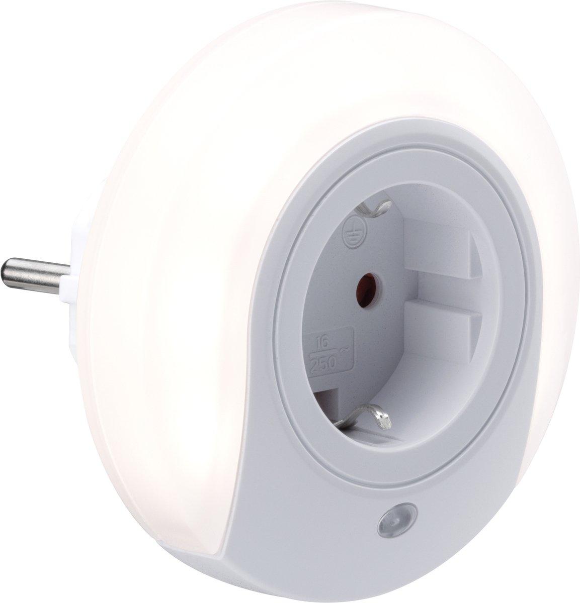 Esby rund Nachtlicht Stecker weiß 0,42W 2700K Sensor