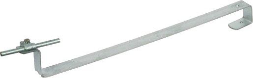 Dachleitungshalter mit gewinkelter Strebe für Dachflächen Rd. 6-10mm