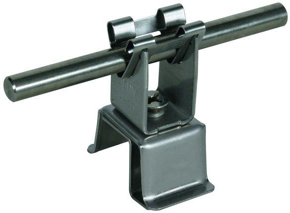 Dachleitungshalt. ZIEGELgrip Niro 4-16 mm mit DEHNgrip H 20mm Niro für Rd 8mm
