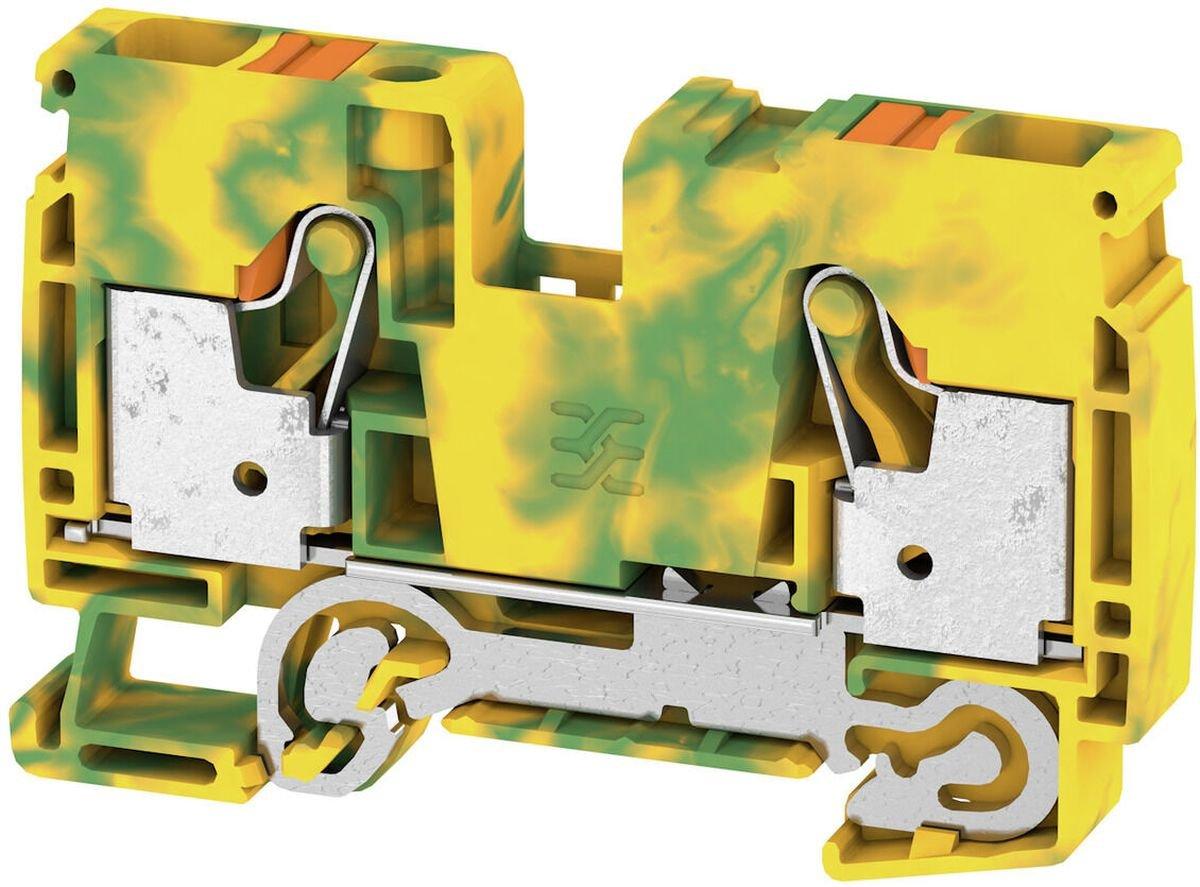 Schutzleiter-Reihenklemme PUSH IN 10 mm² Anzahl Anschlüsse: 2